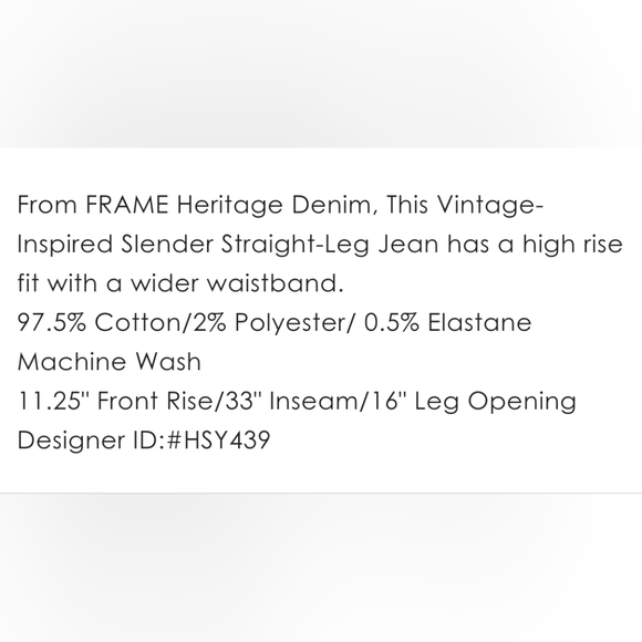 Frame "Le Sylvie Slender Straight" High Rise Distressed Jean | Women's Size 32 - Picture 11 of 12